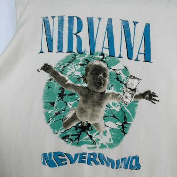 R13 Nirvana 90s Oversized Crewneck Sweatshirt Unisex Size M Baby Graphic Japan - Picture 3 of 11